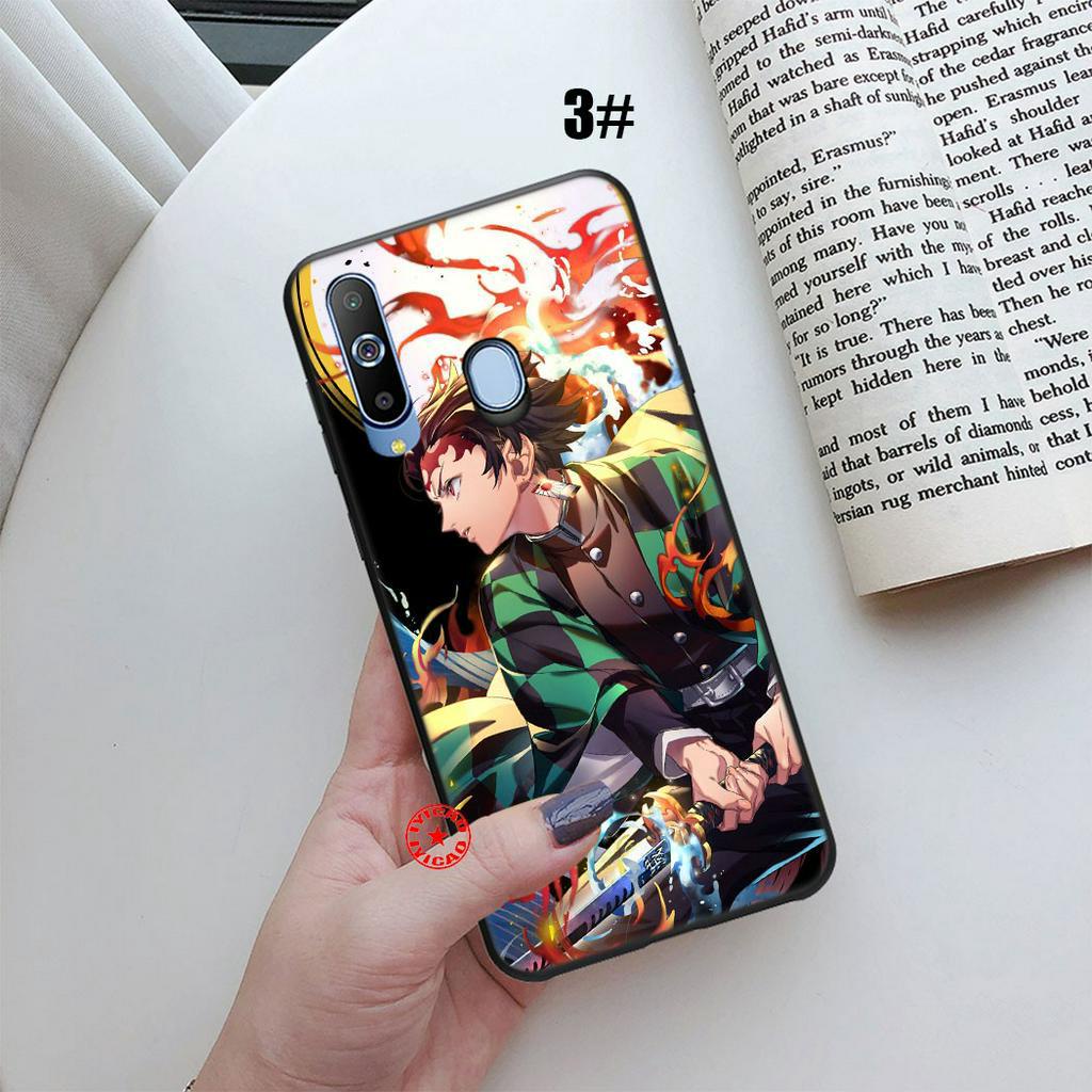 Ốp điện thoại hình Demon Slayer Kimetsu No Yaiba 62SA cho Samsung Galaxy A30S A20S A20E A10S A30 A20 A10 A9 A8 A7+