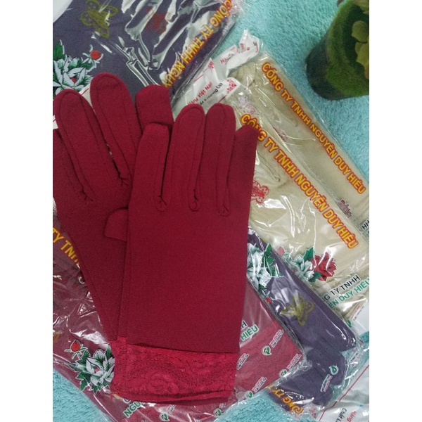 Bao tay phối ren chống nắng