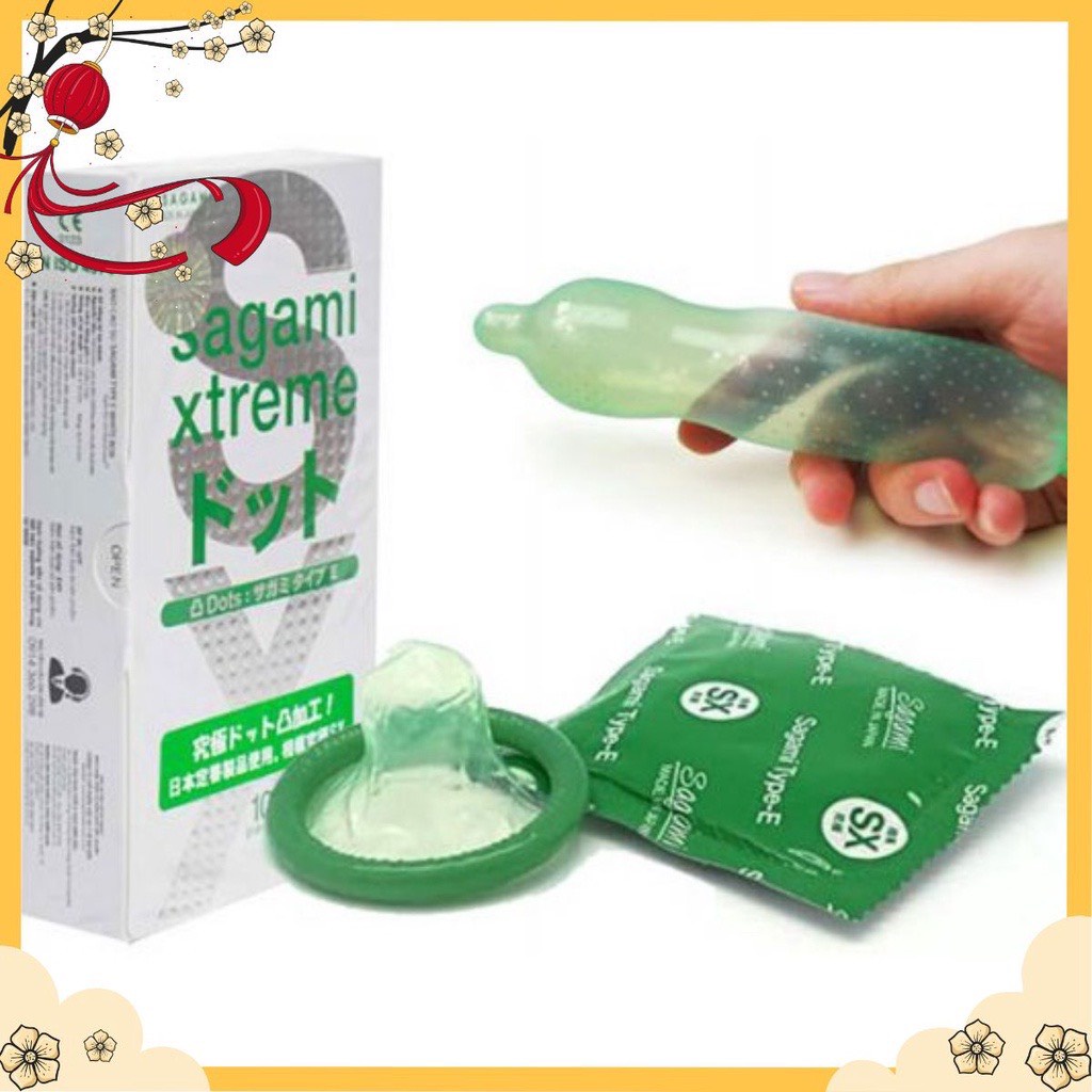 Bao Cao Su Sagami Xtreme White Siêu Mỏng Có Gai Hộp 10 Cái ( Che tên sản phẩm )