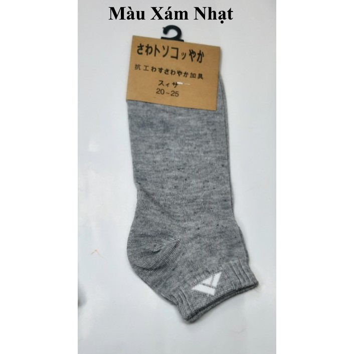 TẤT VỚ NAM CỔ NGẮN In hình tam giác Trên cổ vớ Chất liệu thun cotton Thoáng mát Thấm hút mồ hôi Nhãn hiệu Nhãn hiệu Hàn