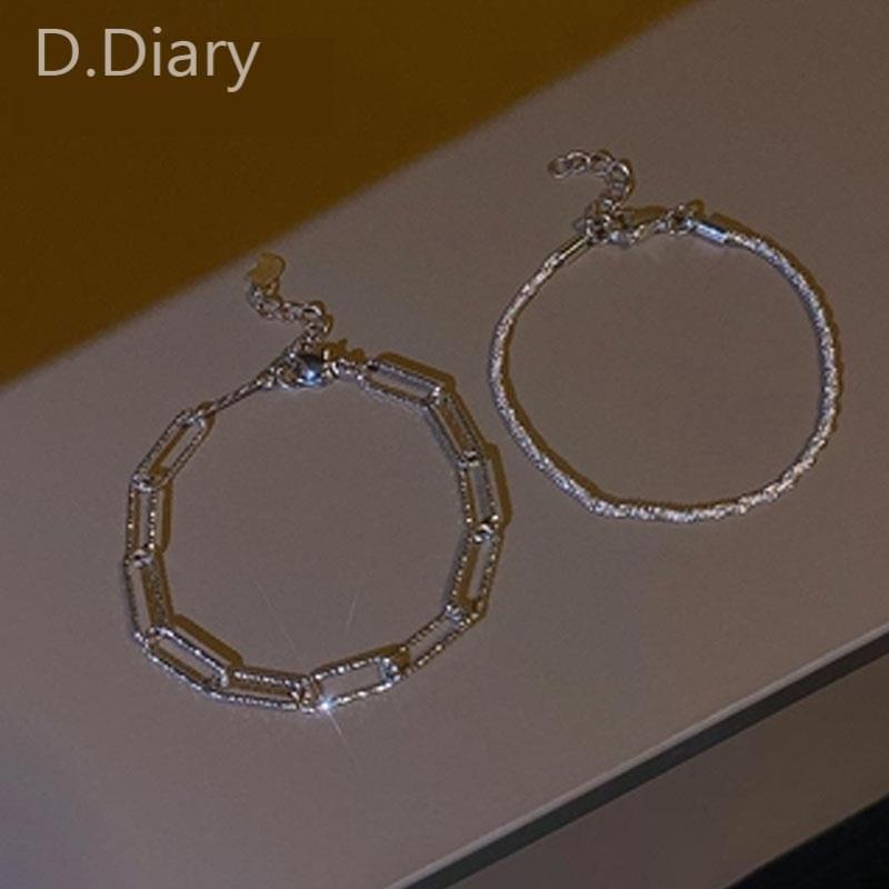 Vòng Tay Mạ Bạc 925 Thiết Kế Đơn Giản Thời Trang Cho Nữ