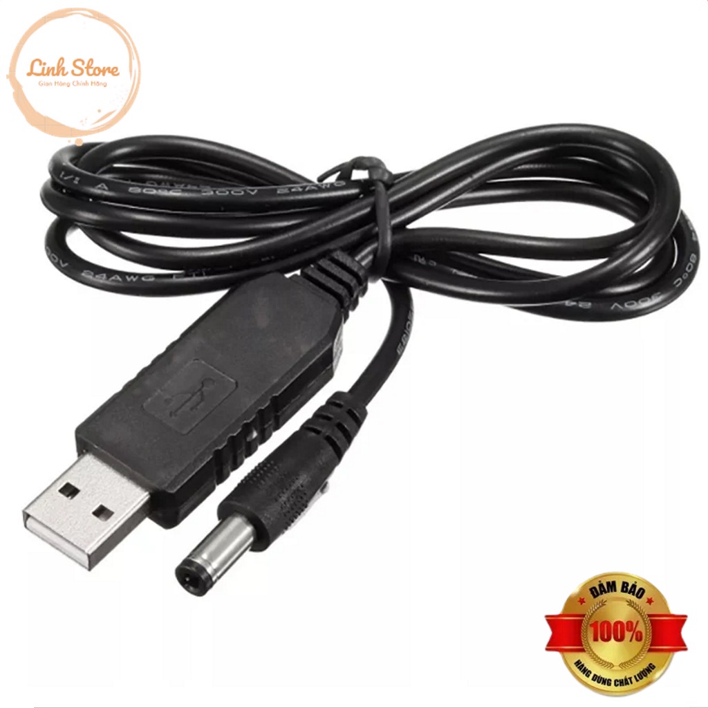 Module Cáp Chuyển Đổi USB 5V Lên Nguồn DC 12V - Dùng Làm Nguồn Dự Phòng Wifi Khi Mất Điện