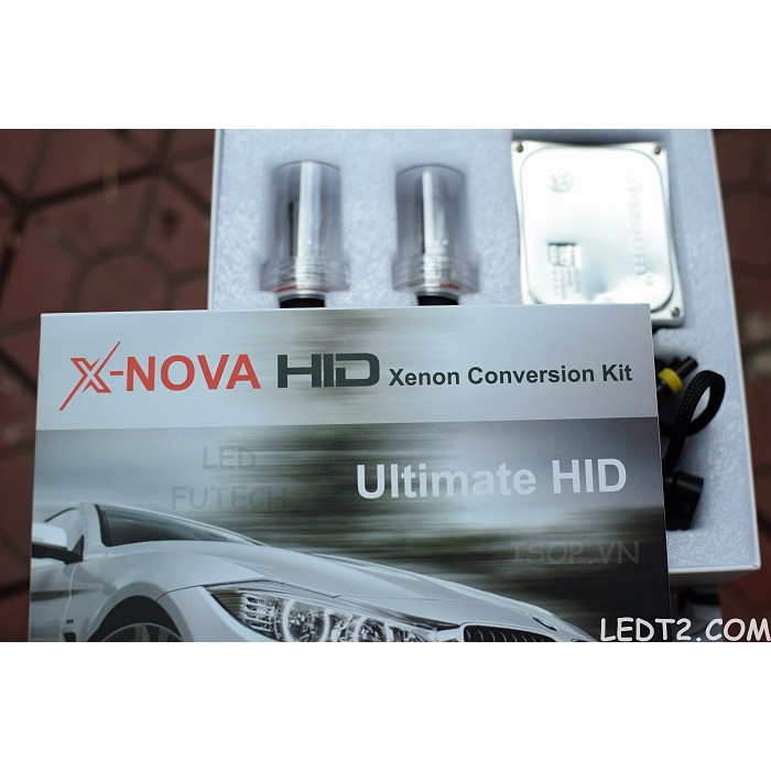 [LEDT2 ISOP] X-Nova HID Xenon Conversion Kit 55w tăng sáng +500% [Số lượng: 1 cặp] [Bảo hành 2 năm]