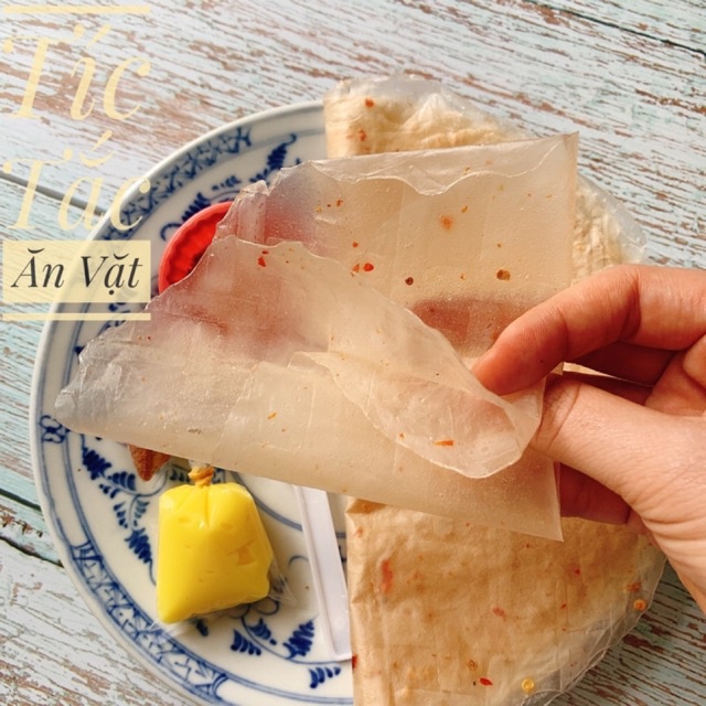 BÁNH TRÁNG BƠ TRUYỀN THỐNG - BÁNH TRÁNG DẺO ỚT PHƠI SƯƠNG CUỐN MUỐI NHUYỄN BƠ TRỨNG GÀ THƠM NGON