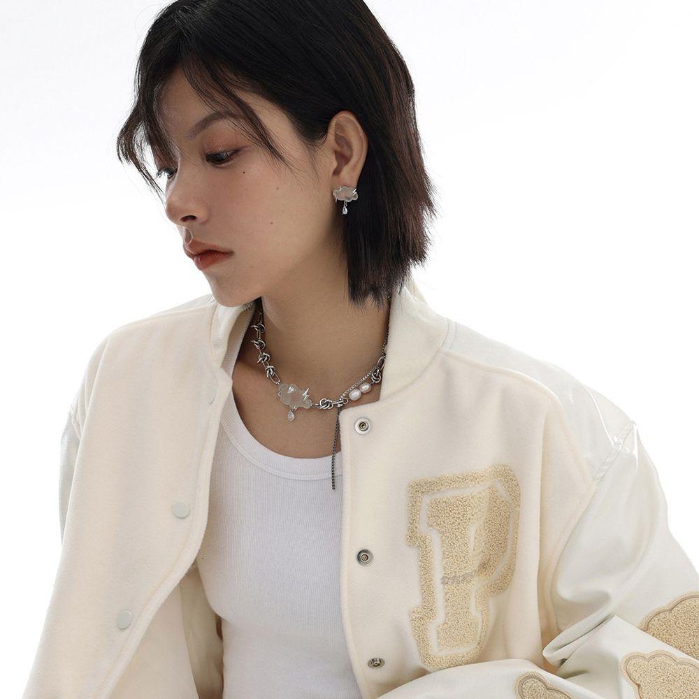 Bông Tai Hình Đám Mây Dễ Thương Sang Trọng Cho Nữ