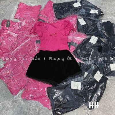 Áo kiểu hồng nơ xinh xắn