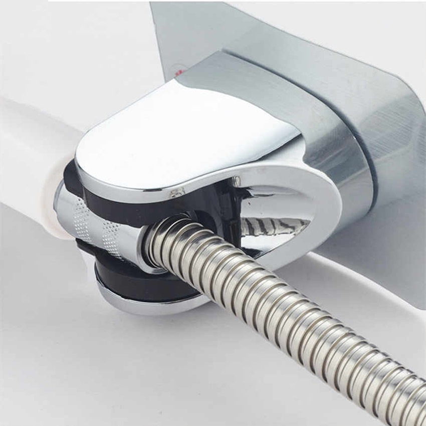 Gác cài, giá đỡ vòi sen dán tường nhựa ABS mạ Crom sáng bóng siêu bền - PK028