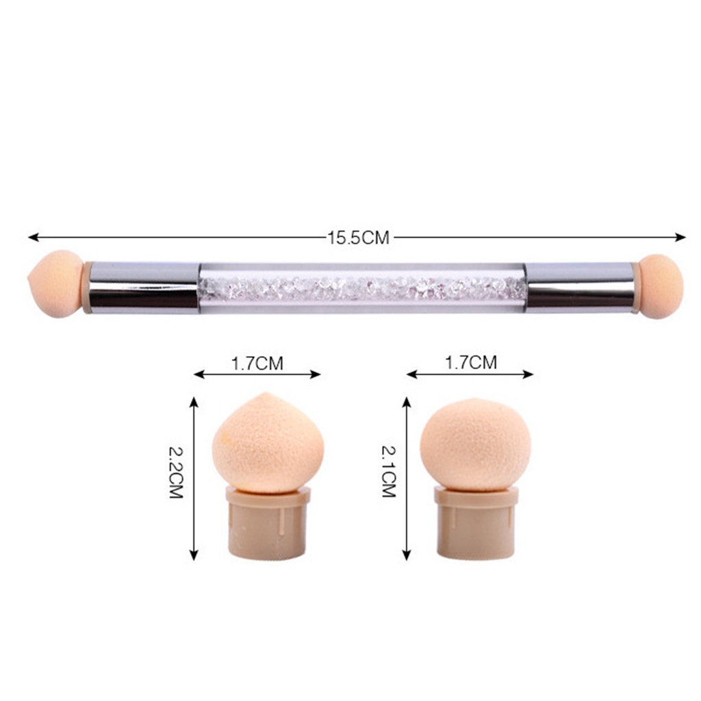 1 Bộ Cọ Vẽ Móng Nghệ Thuật Hai Đầu Không Gây Dị Ứng Dễ Vệ Sinh Và Loại Bỏ Bụi Bẩn Hai Đầu Bằng Nhựa Dùng Cho Salon