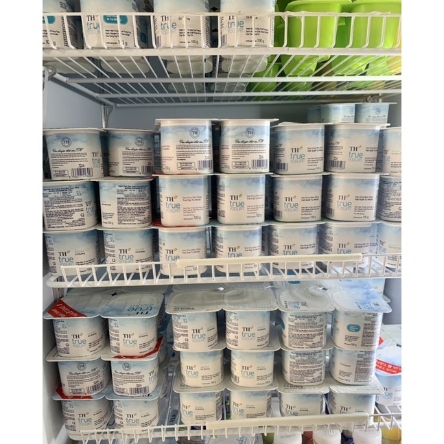 Lốc 4 hũ Sữa chua TH True Milk có đường - ít đường - tự nhiên 100g