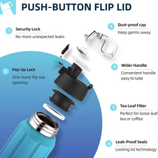 Bình giữ nhiệt FEIJIAN TZ Stainless Steel Sports Water Bottle