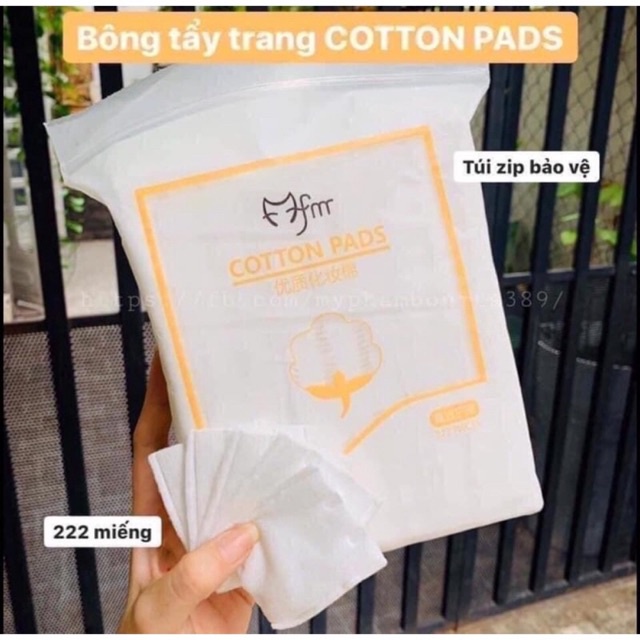 [ Bịch 222 miếng ] ‼️‼️BÔNG TẨY TRANG COTTON PADS ✅ Mỗi túi:  222 miếng lận.