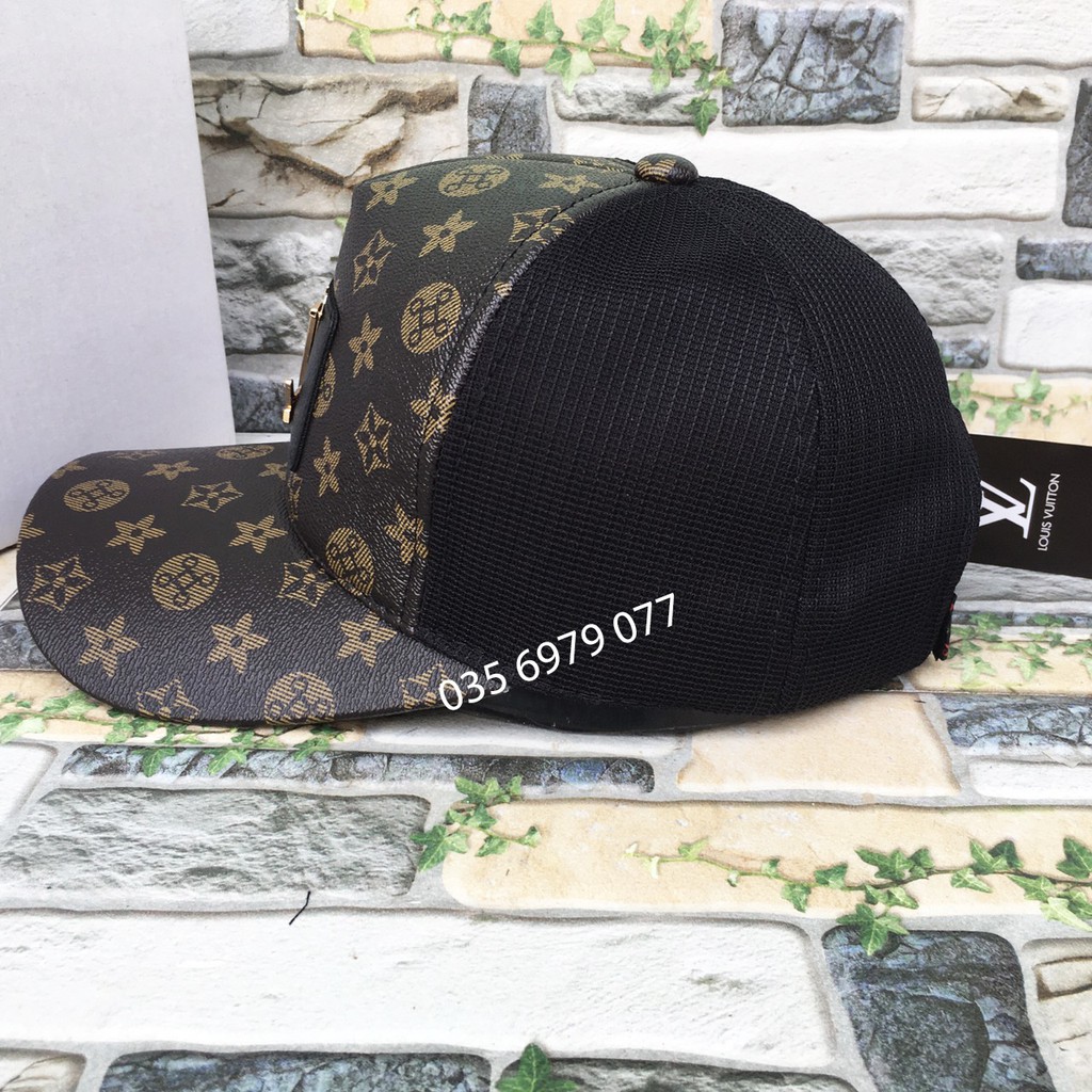 Nón Lưỡi Trai Vải Da Hiệu LOUIS VUITTON Full Tem Hàng Hiệu, Thời Trang Mũ Nón Nam Nữ HIỆU VL sang trọng đẹp mắt