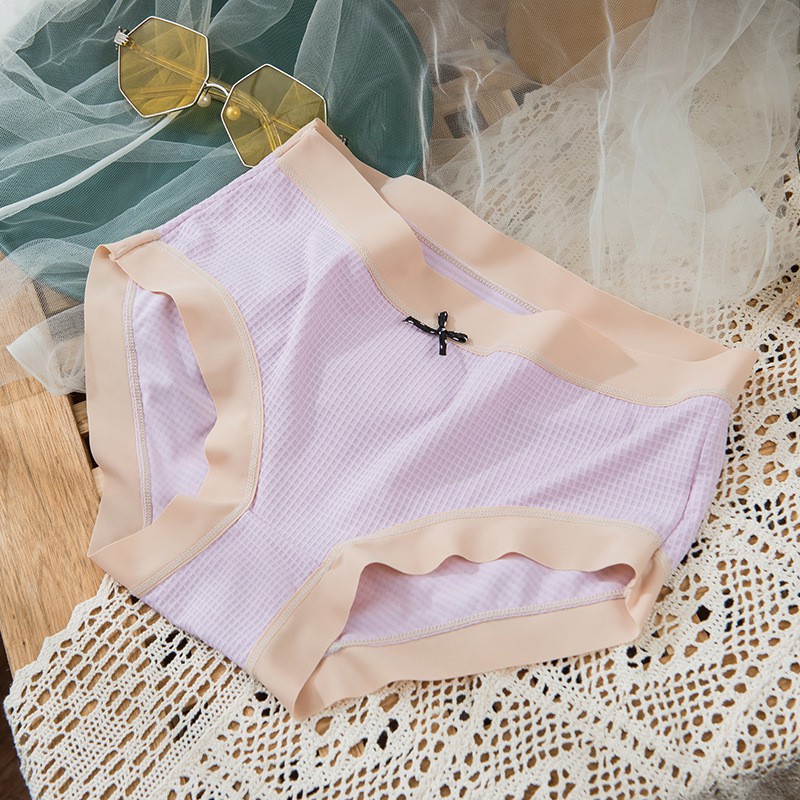 Quần lót nữ cotton mặt lưới phối màu viền chất liệu cao cấp co dãn thoáng khí - Chunxuu QC09