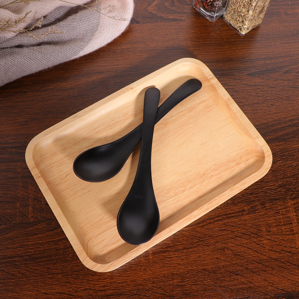 Bộ 6 Muỗng Súp A5 Melamine Bằng Sứ Màu Đen Siêu Bền Tiện Dụng Cho Gia Đình140155Hàng Có Sẵn! Giá Bán Sỉ!