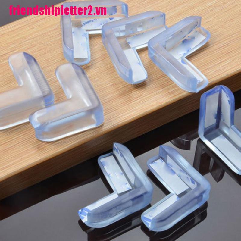 Bộ 4 Miếng Bọc Cạnh Bàn Bằng Silicone Chống Va Chạm Bảo Vệ An Toàn Cho Bé F2Vn