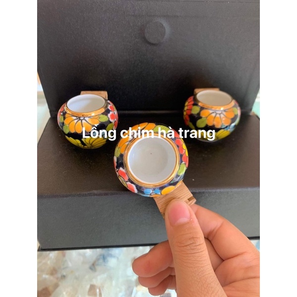 Cóng sứ hoa vẽ tay