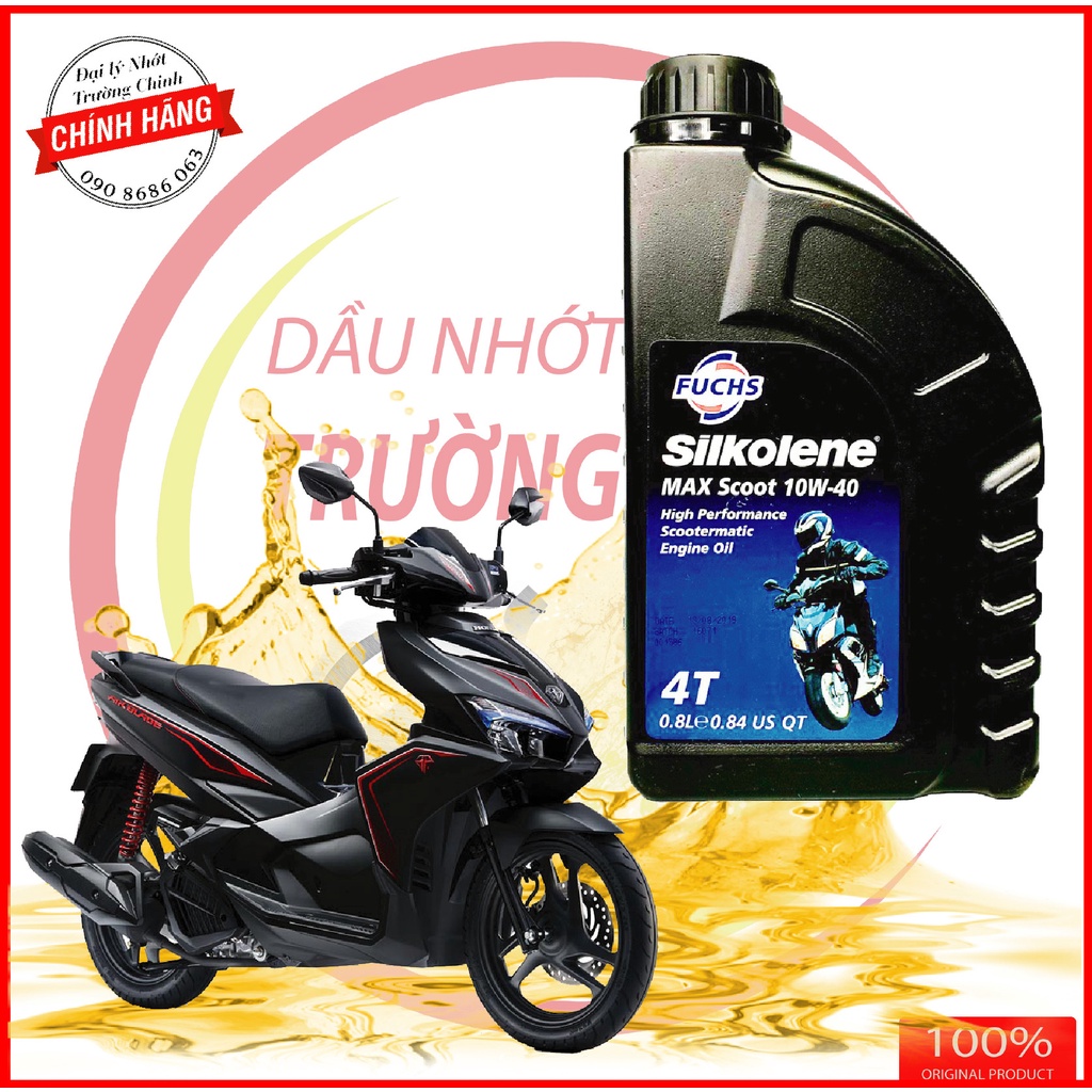 Nhớt Fuchs Silkolene Max Scoot 10W40 800MLdành cho xe tay ga