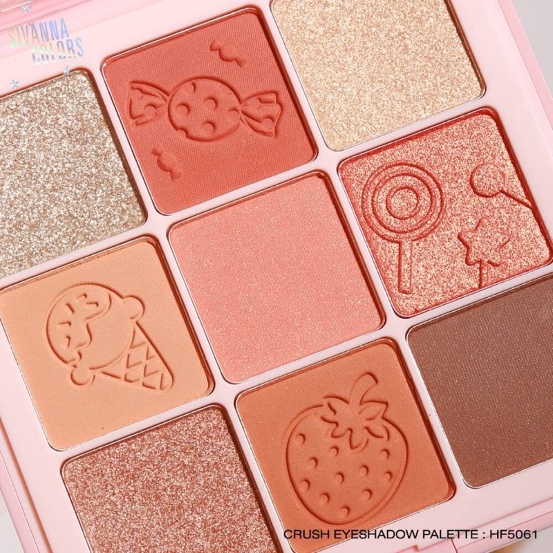 Phấn Mắt Sivanna Colors Crush Eyeshadow Palette 18g HF5061 Thái Lan