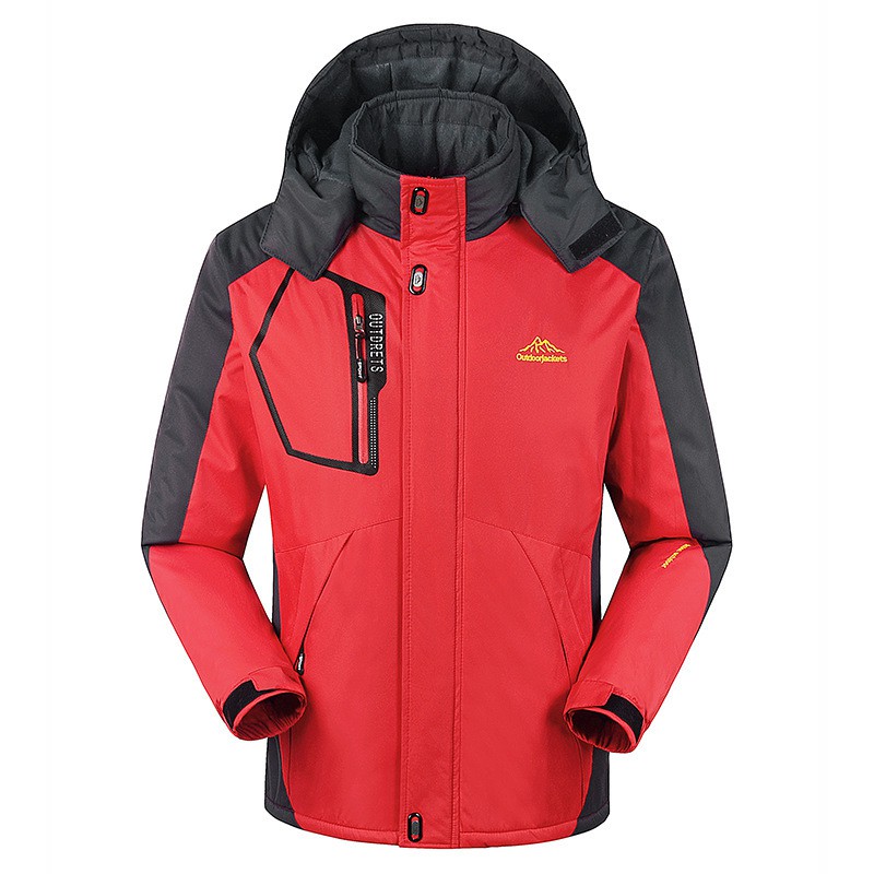 Áo khoác nam chống NƯỚC, lót lông, [OUTDOORJACKETS], vải đặc biệt hỗ trợ đi TUYẾT, đi MƯA - HÀNG HIỆU