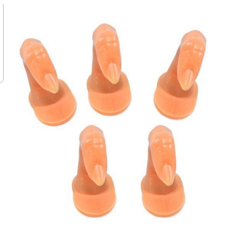 Ngón tay giả học làm nail, sơn móng, gắn móng, tập vẽ.