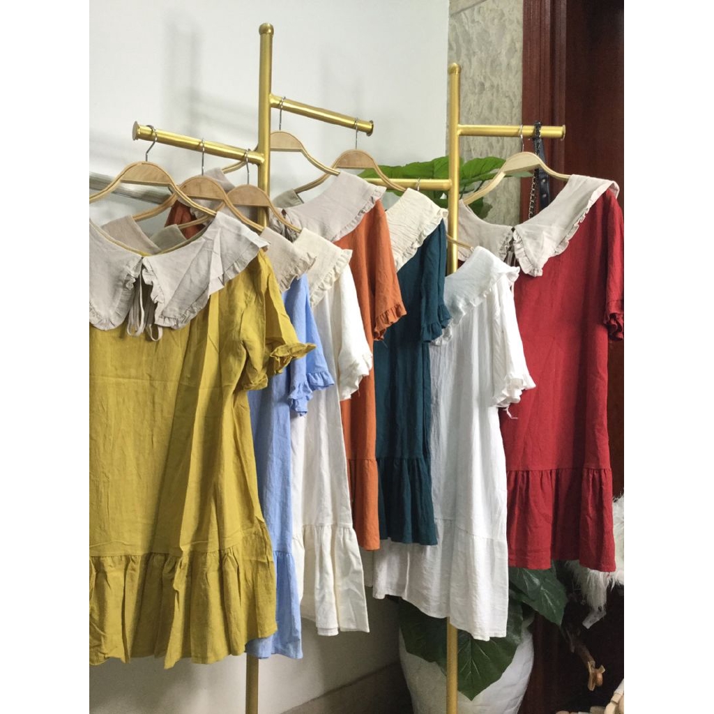 Váy đũi cổ sen Quảng châu