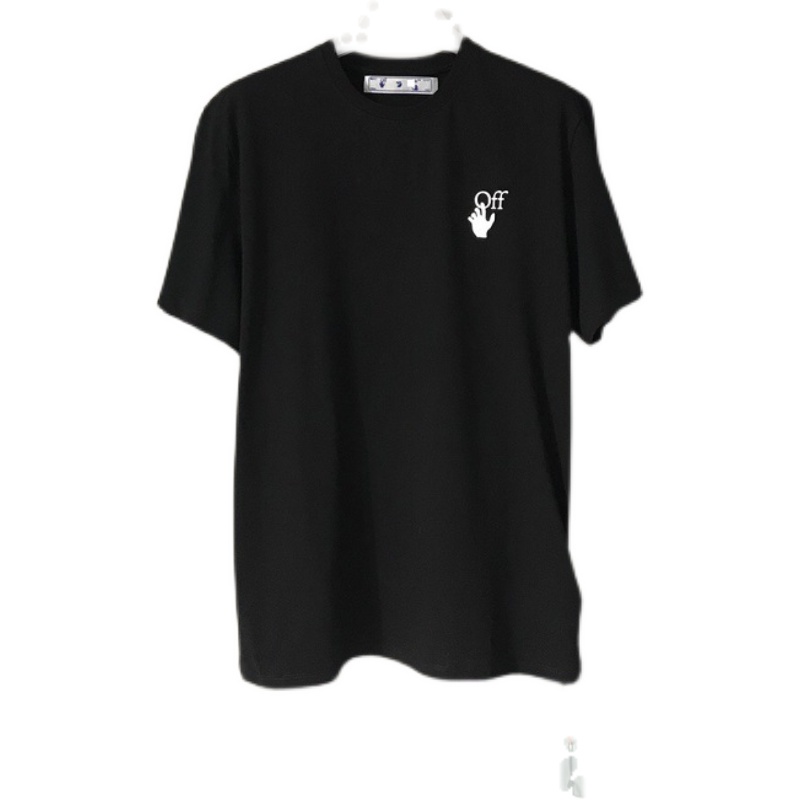 Off WHITE Áo Thun Tay Ngắn Dáng Rộng Họa Tiết graffiti Cá Tính Cho Nam Nữ