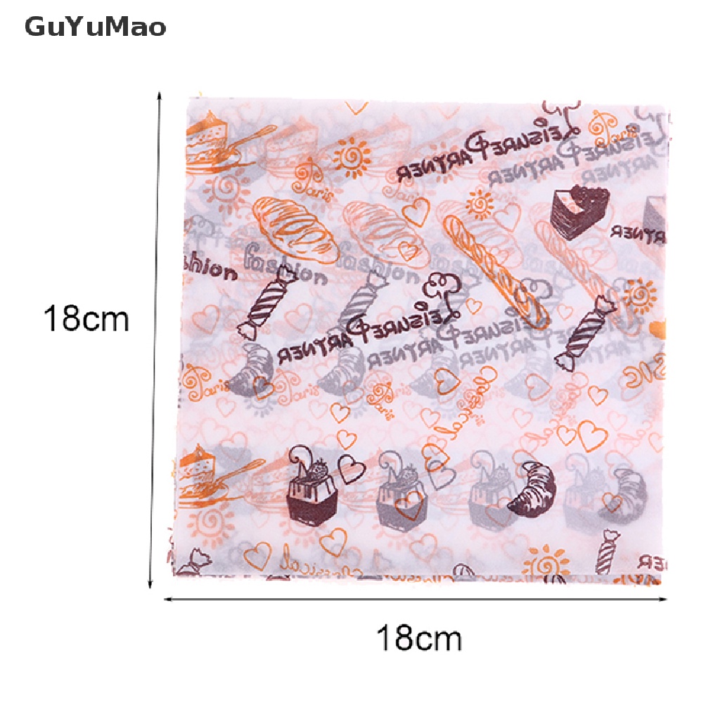 Set 50 Tấm Giấy Lót Hộp Bánh Chống Dầu