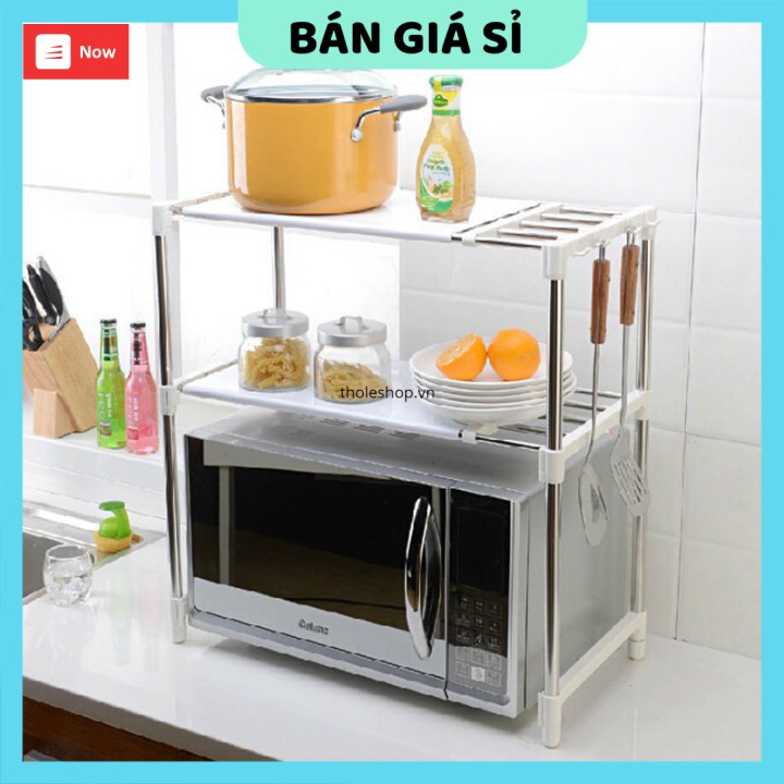 Kệ để lò vi sóng  GIÁ VỐN]  Kệ đa năng 2 tầng, tiết kiệm không gian bếp, giúp gọn gàng,sạch sẽ 3978