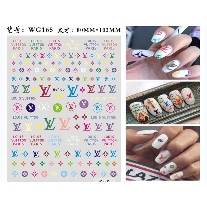 Sticker nail thương hiệu trang trí móng nail
