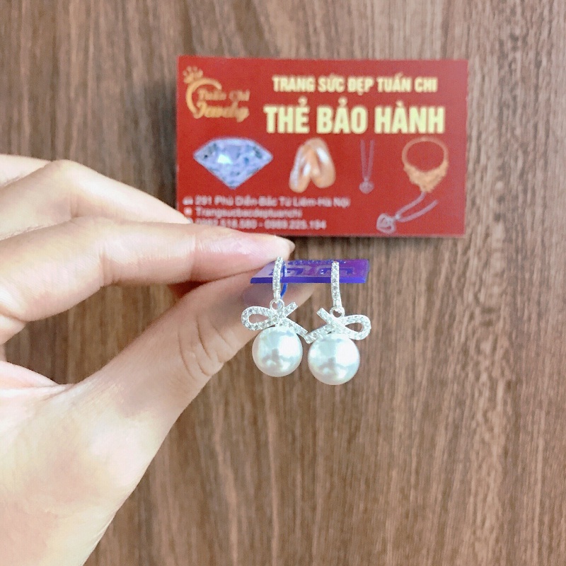 ẢNH THẬT Bông Tai Nữ- Khuyên Tai Bạc Đính Đá Sang Trọng, Nữ Tính, Mẫu Mới Nhất 2021