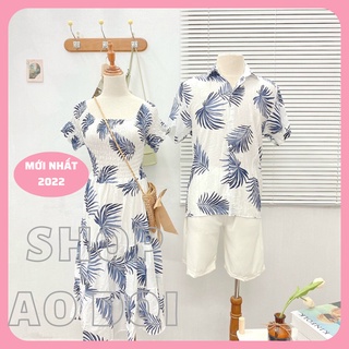 Đồ đôi nam nữ dễ thương, đồ cặp nam nữ váy áo đôi chất đẹp để chụp hình cưới, đi du lịch, đồ đôi đi biển nam nữ