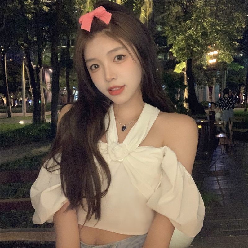 Áo tay ngắn cột dây dễ thương phong cách ulzzang dành cho bạn nữ