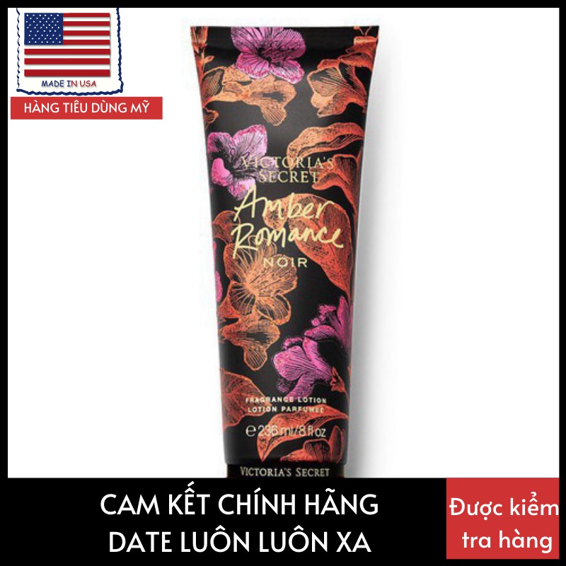 Dưỡng Thể Lotion Victoria's Secret Amber Romance Noir 236ml Chính Hãng Us