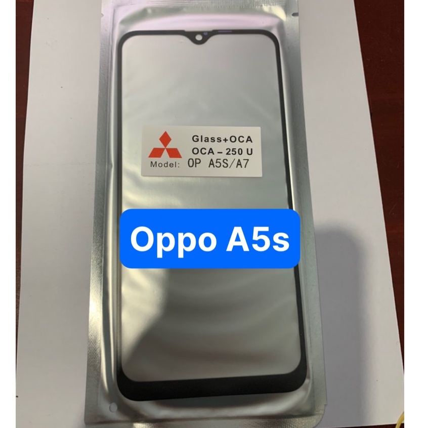 Kính oppo A5s / A12 / A7 / Realme 3 - kính ép liền keo