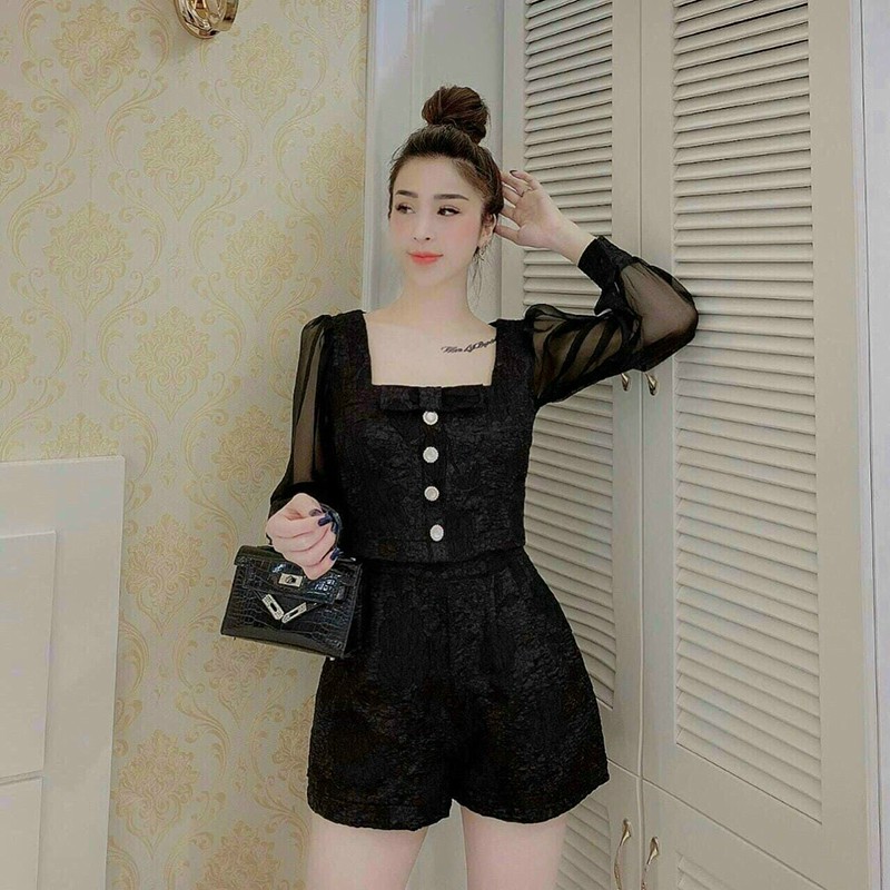Set Bộ Xinh Xắn - Set Bộ Tay Dài Chất Liệu Gấm TAPTA - Thời trang Dressery Store