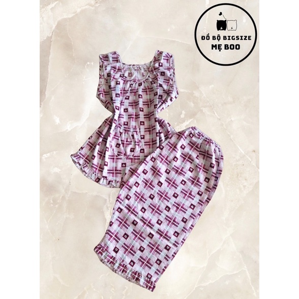 Đồ bộ tole [Bigsize 75-90kg] sát nách quần lửng,2da cao cấp loại 1 | BigBuy360 - bigbuy360.vn