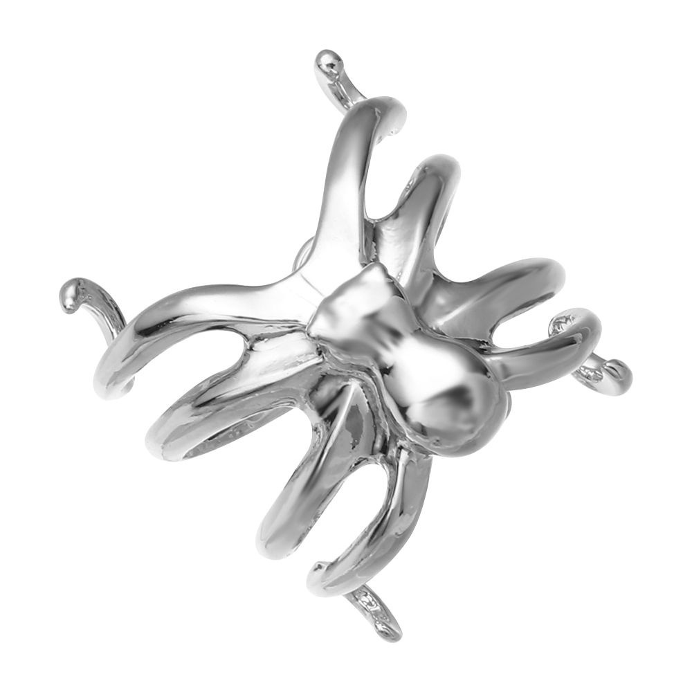 Nhẫn Thép Không Gỉ Hình Nhện Phong Cách Gothic Thời Trang