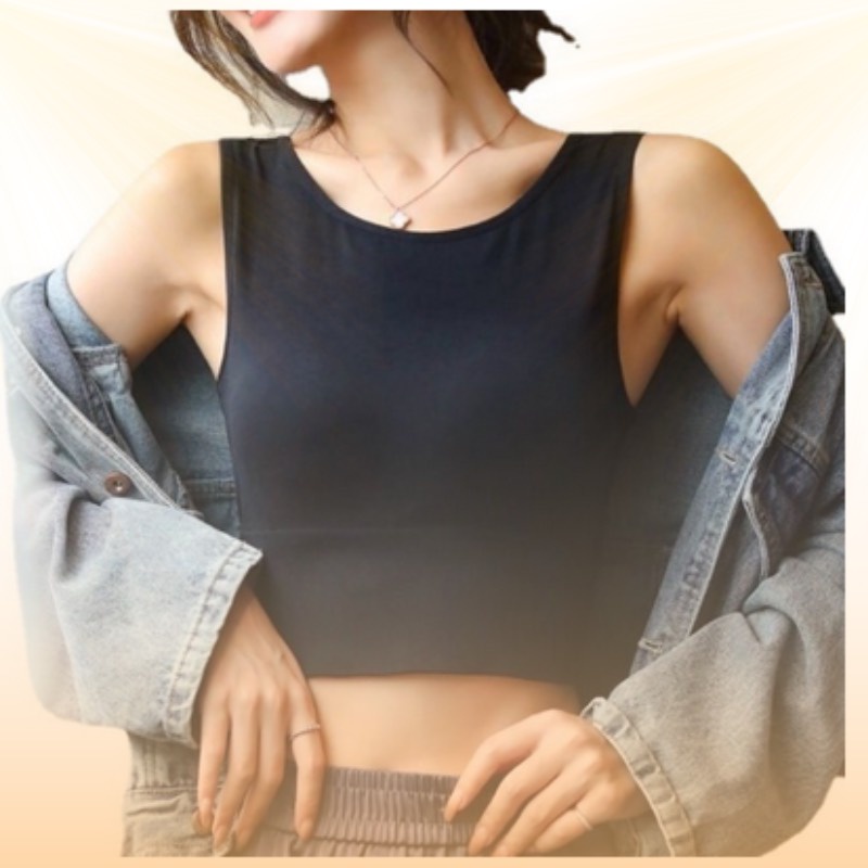 Áo bra thể thao cotton co dãn đệm mỏng nâng ngực SUNBRA 855