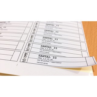 [HÀNG SẴN] TEM LELABO DÁN CHAI CHIẾT NƯỚC HOA