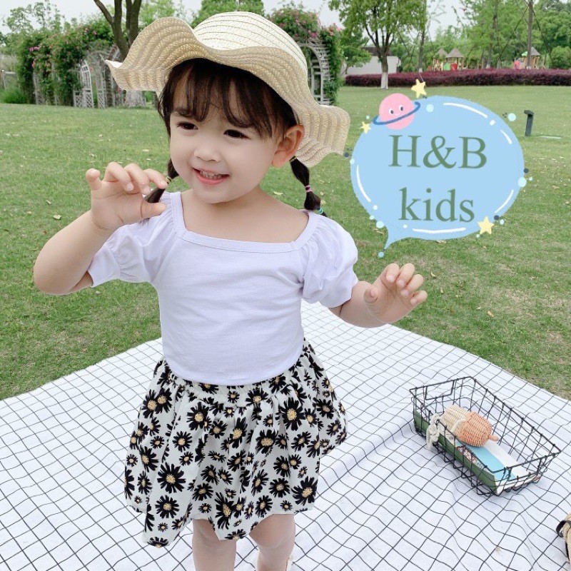 áo tay bồng hb kid cho bé