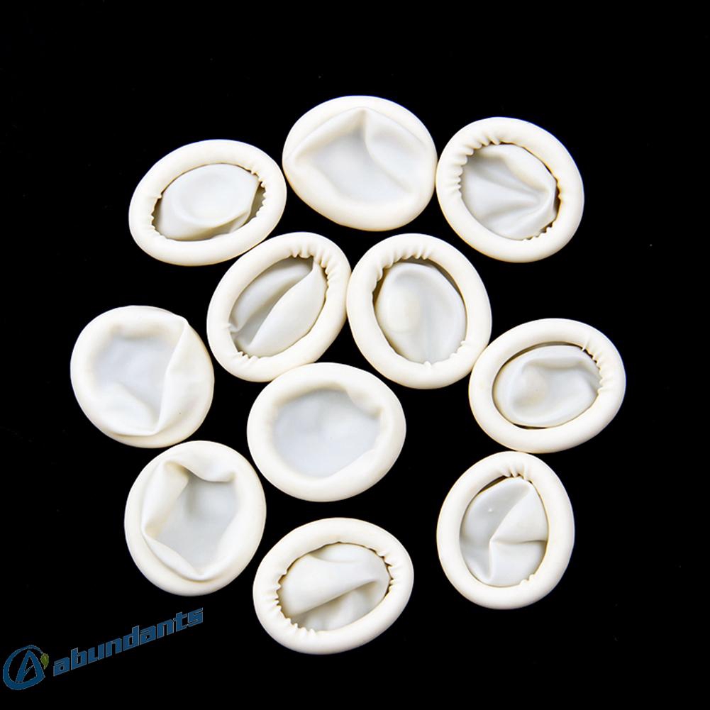 Bộ 10 găng đeo ngón tay bằng latex nặng 0.7g kích thước miệng 6x2cm dùng trong công việc làm móng nghệ thuật