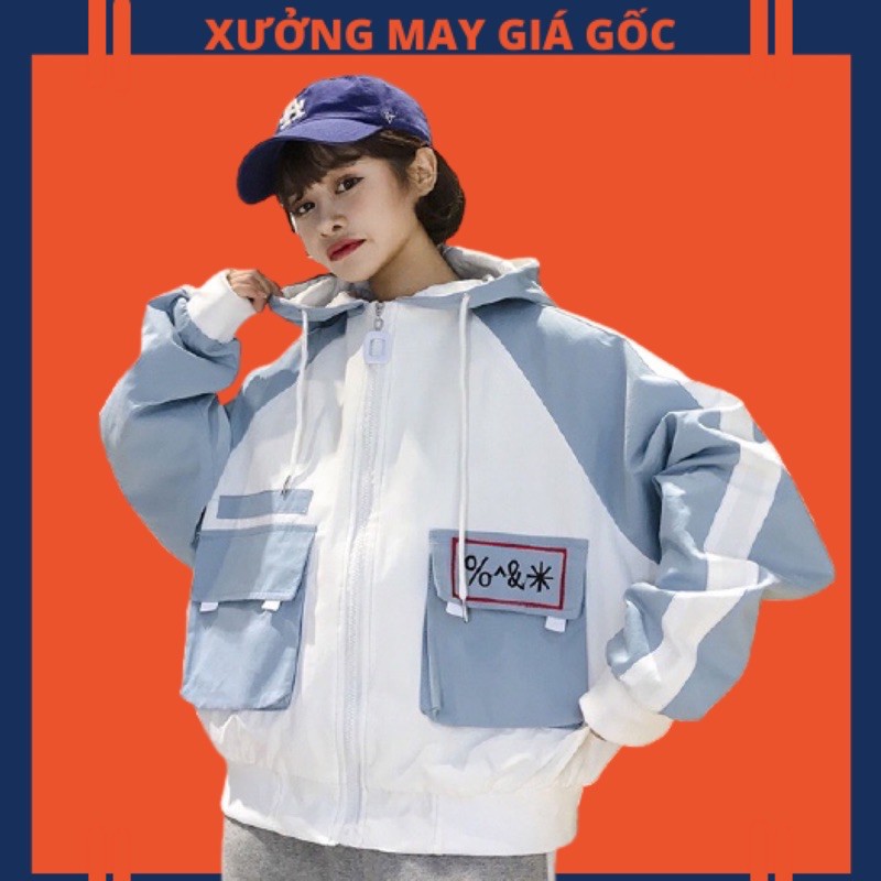 🎆𝐃𝐮̀ 𝟐 𝐋𝐨̛́𝐩🎆 Áo Khoác Dù Phối Tay Túi Hộp (Kèm Video, Hình Thật)