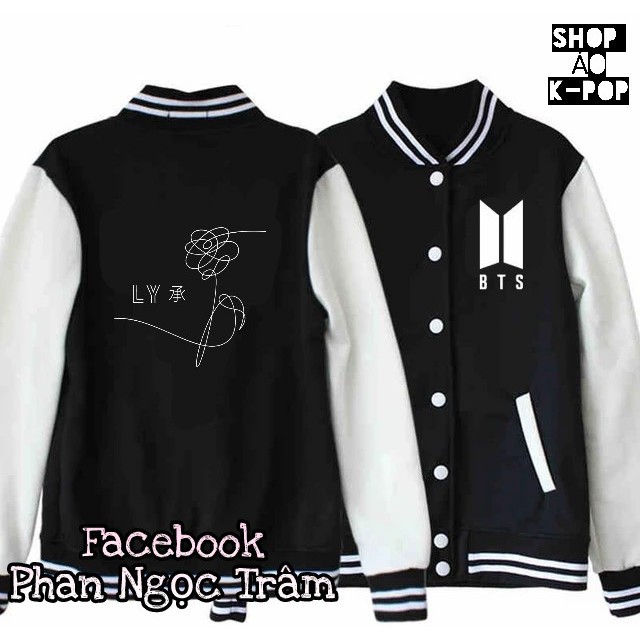 Áo khoác bóng chày BTS Love Yourseft cực HOT