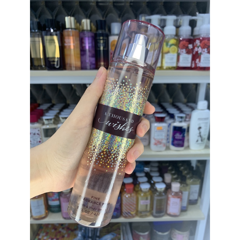 Xịt thơm toàn thân  Bath & Body Works / A Thousand Wishes / 236mL