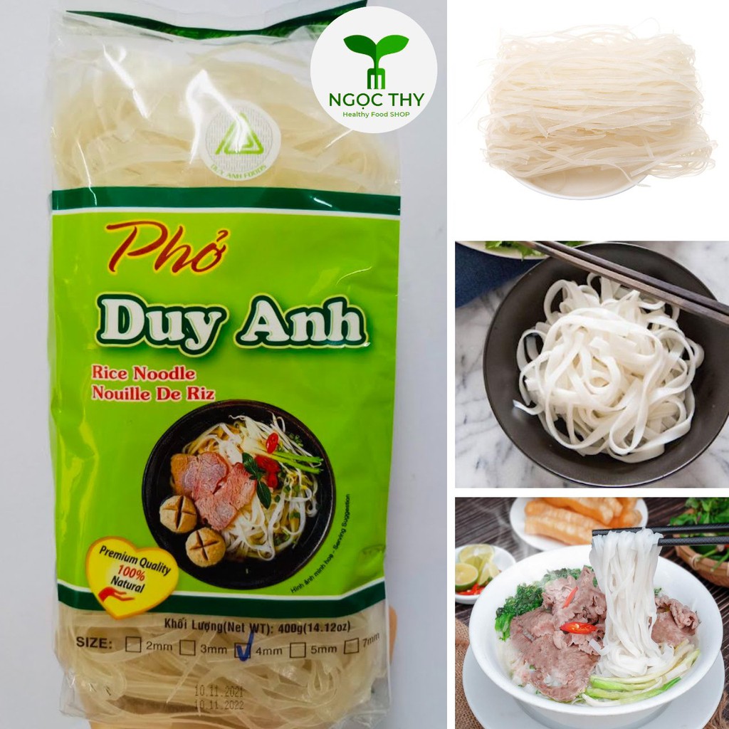 Phở vắt Duy Anh gói 400gr, bánh đa gạo trắng dai ngon