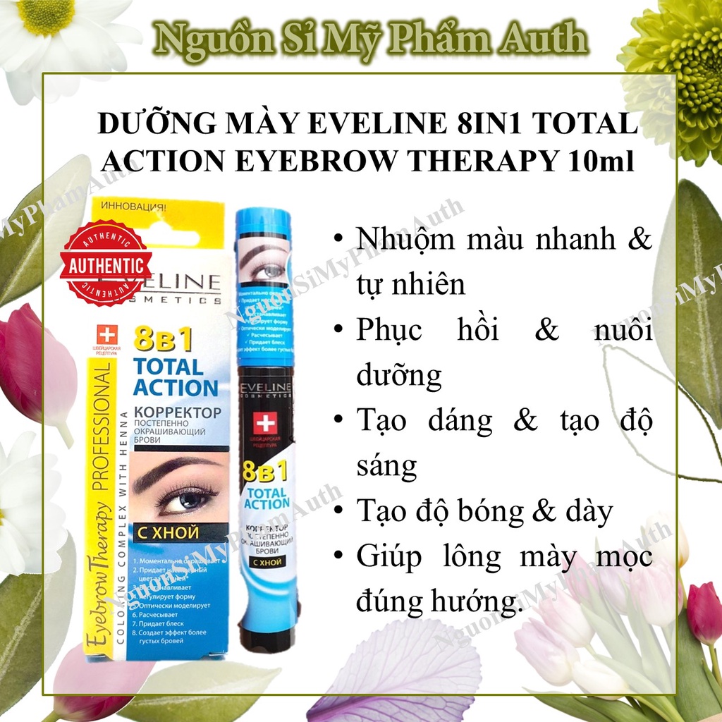 Dưỡng lông mày Eveline - Dưỡng mày Eveline 8in1