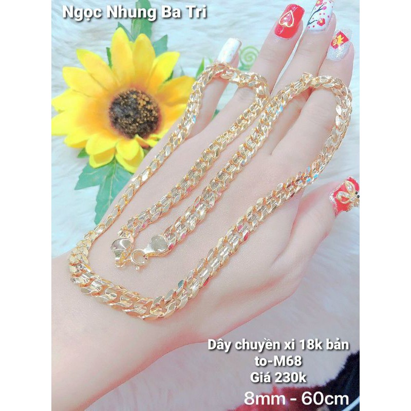Dây chuyền size to xi mạ-M68