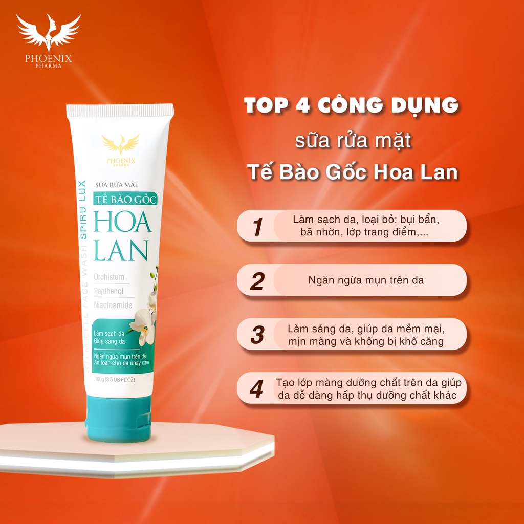 Sữa rửa mặt mini dịu nhẹ Phoenix Pharma, sữa rửa mặt cho da nhạy cảm trắng da, làm sạch và loại bỏ bụi bẩn 20gr