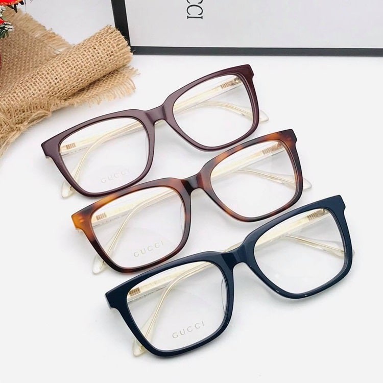 Gọng kính nam nữ Gucci unisex , Kính mắt thời trang,Tặng mắt cận khi mua gọng kính