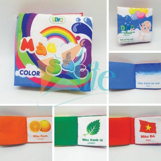 ĐỒ CHƠI SẠCH CÁNH DIỀU -SÁCH VẢI SONG NGỮ CHỦ ĐỀ MÀU SẮC